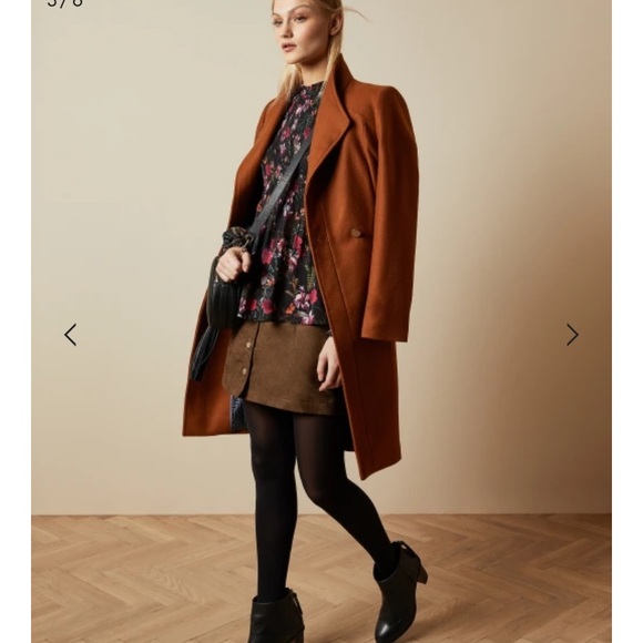 Ted Baker Enyya Fern Forest High Neck Smock Top 4 - Picture 5 of 6